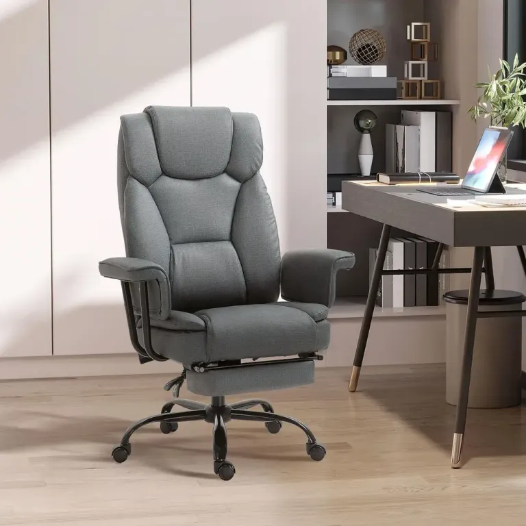 Kontorsstol med Liggfunktion och Nackstöd Ergonomisk