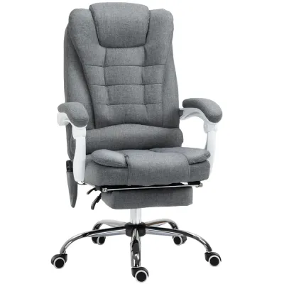Kontorsstol med Massage- och Värmefunktion Fällbart Ergonomisk