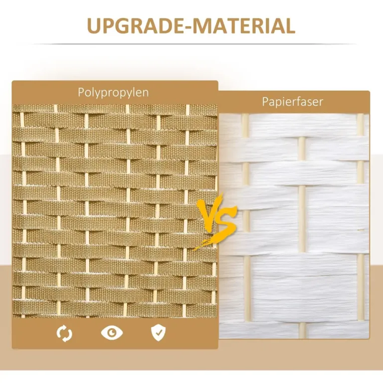 6-Panels Rumsavdelare Vikbar Sovrum och Hemmakontor, Natur Skärmvägg