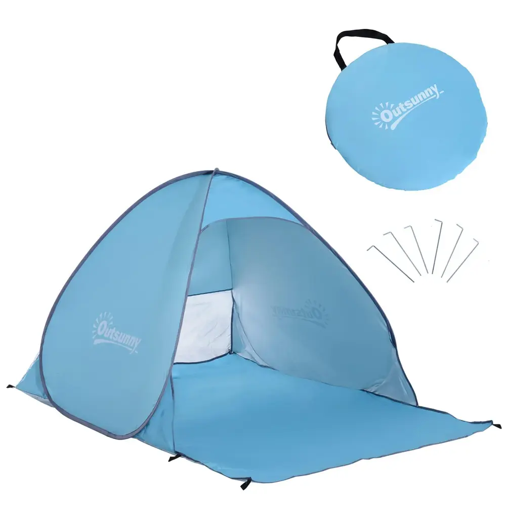 Pop-Up Tält Strandtält Campingtält 200 x 150 x 119 Cm