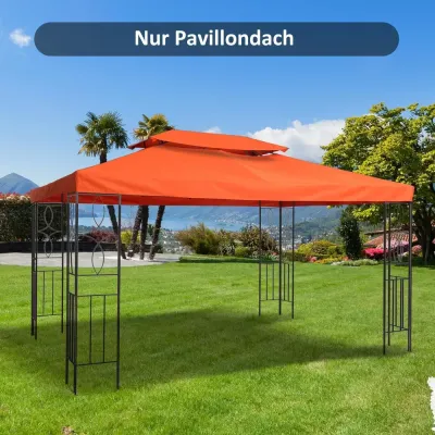 Ersättningstak för Paviljong Roströd Polyester 3 x 4 m