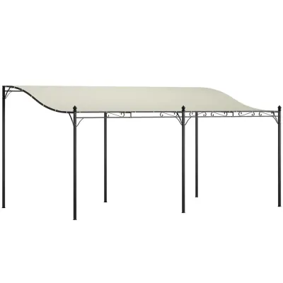Påbyggnadspaviljong Pergola med Tak 3X5X2,5 m