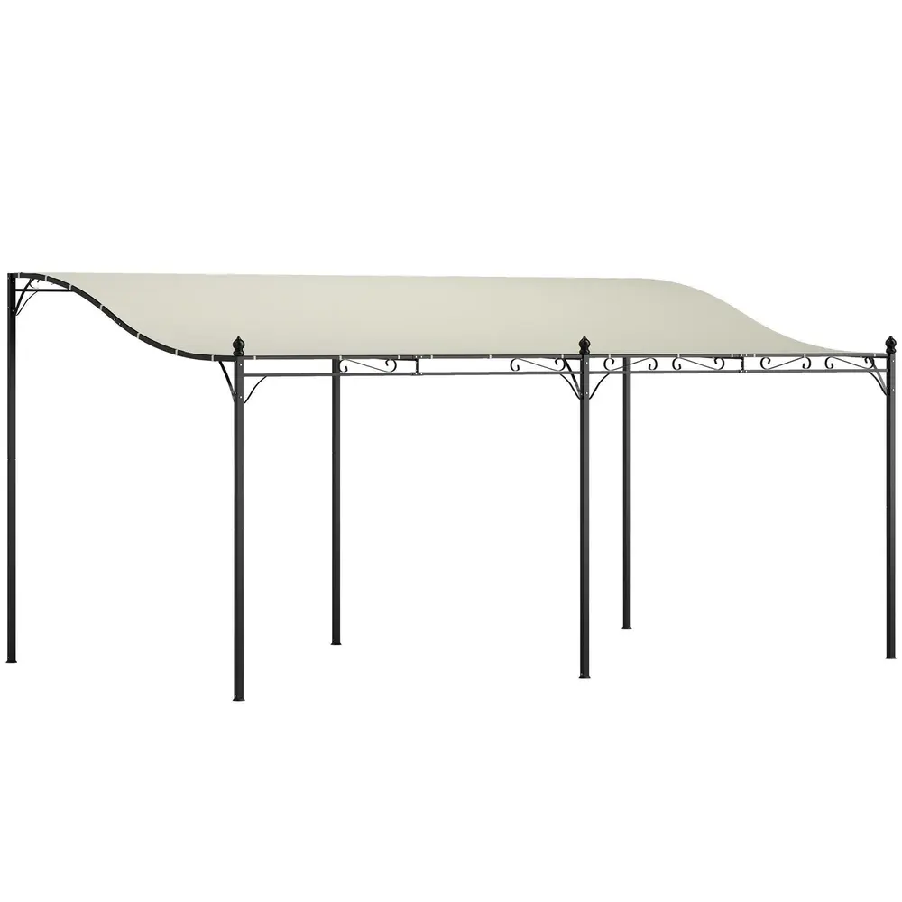 Påbyggnadspaviljong Pergola med Tak 3X5X2,5 M
