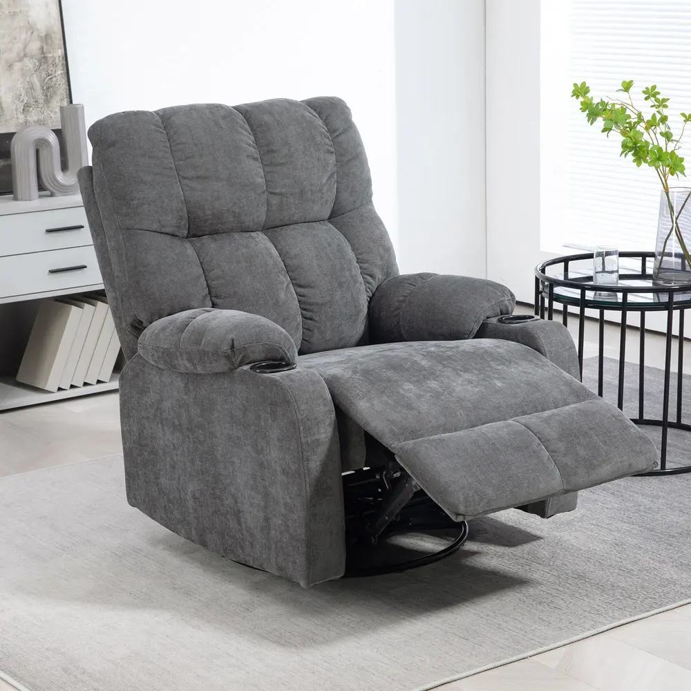Vridbar Vilstol med Fotstöd upp till 150 88 x 96 x 108 Cm