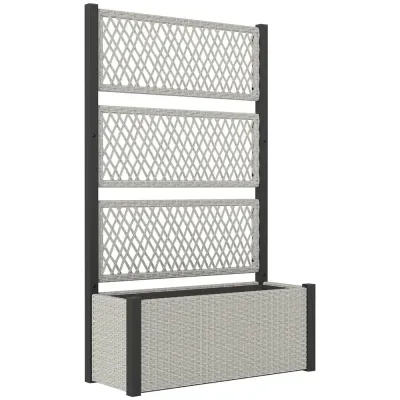 Odlingskrage med Rankgitter i Rottinglook 90 x 35 x 148 cm