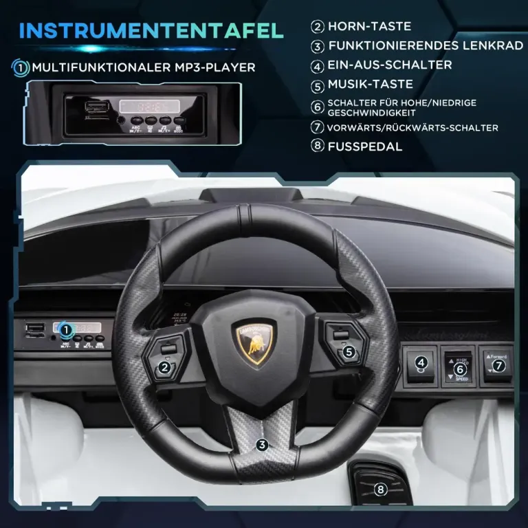 Barnelbil 12 v Sport SUV 2 Lamborghini Sian Fjärrkontroll