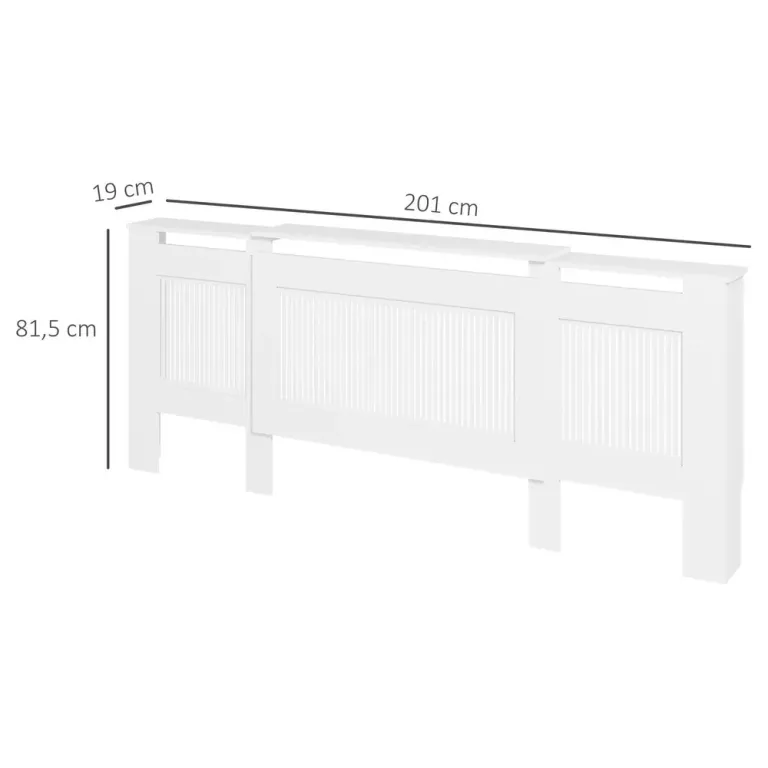 Justerbart Elementskydd med Hylla 125 Längd