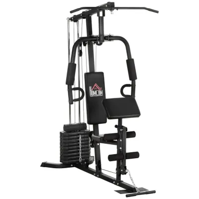 Multigym med 45 kg Viktmagasin, Svart