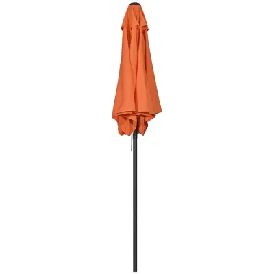 Parasoll Marknadsparaply Sexkantigt Orange 196 cm