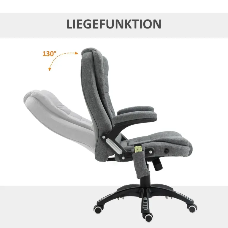 Ergonomisk Gamingstol Kontorsstol med Massage & Värme