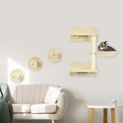 Klösträd med Klättervägg och Hängmatta Mångsidig Klösmöbel