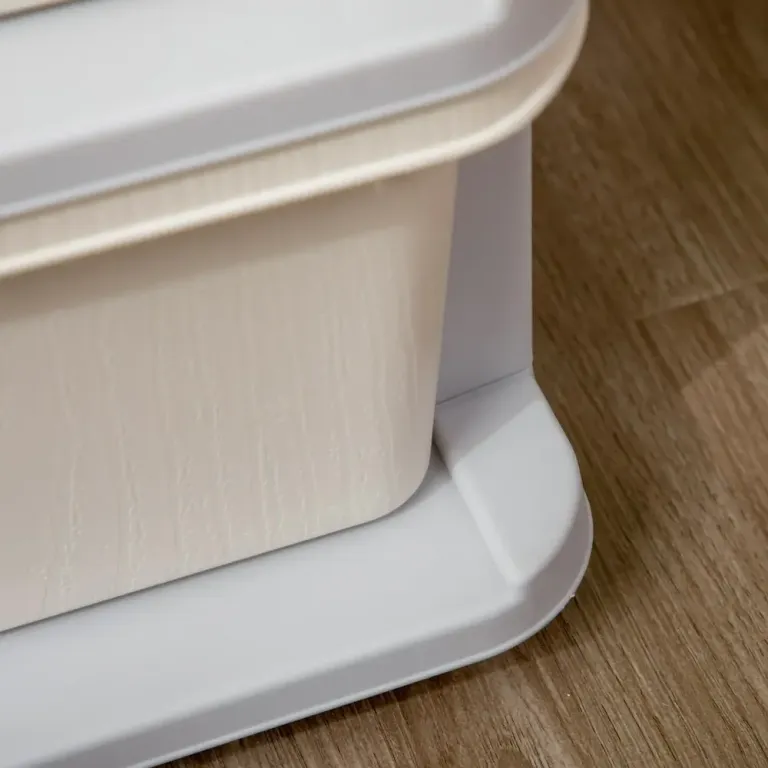 Lådskåp Förvaringsskåp för Barn Krämvit Förvaringslådor Plast