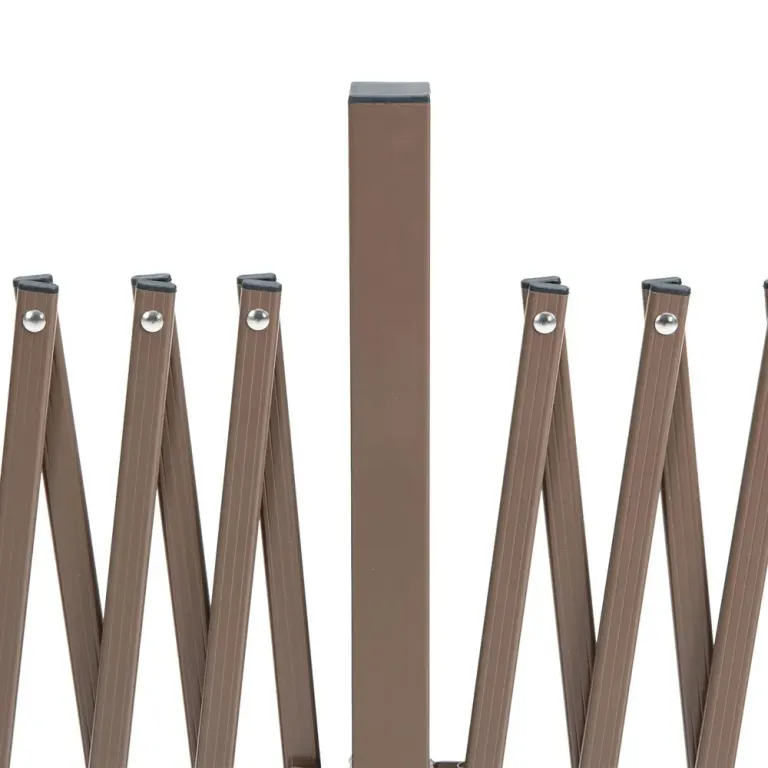 Lång Saxgrind Utdragbar Barriär Aluminium 52 Utdragbart