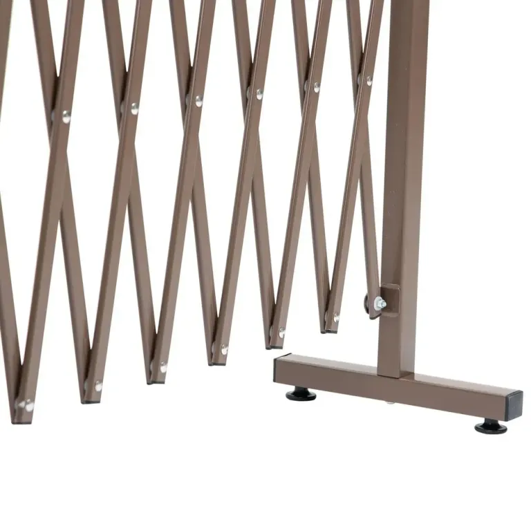 Lång Saxgrind Utdragbar Barriär Aluminium 52 Utdragbart