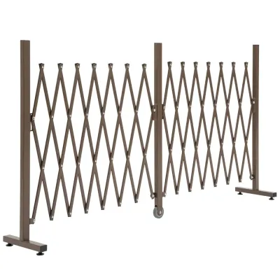 Lång Saxgrind Utdragbar Barriär Aluminium 52 Utdragbart
