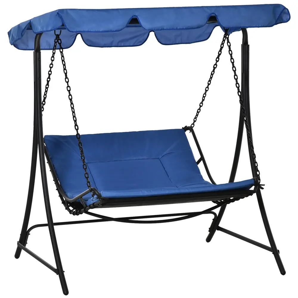 Hammock med Soltak för 2 Personer 164 x 116 x 176 Cm