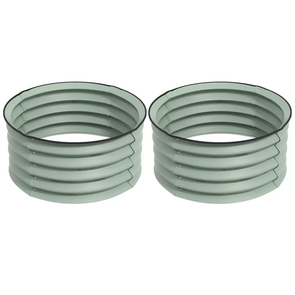 Odlingsbänk Högbädd Stapelbar Silver av Stål 60 x 30 Cm