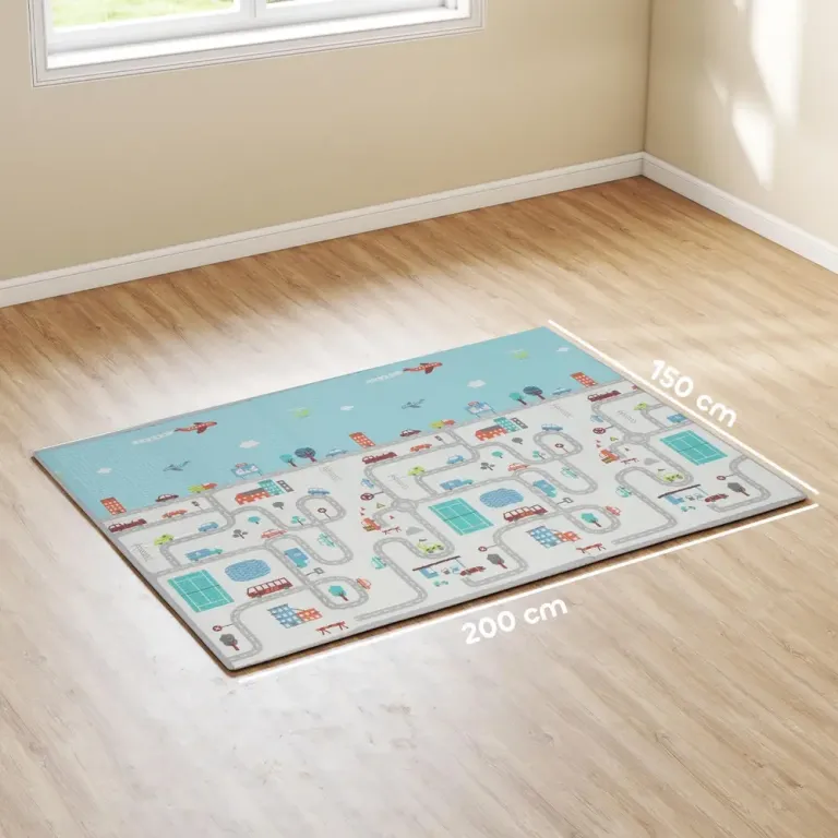 Lekmatta Pussel Flerfärgad Skumgummi för Barnrum 1,5 cm Vändbar Baby