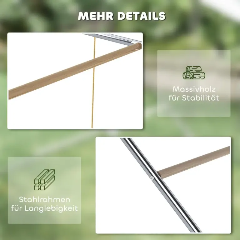 Lekställning för Höns Silver och Naturfärgad Cm