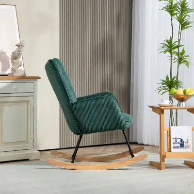 Gungstol Relaxstol Mörkgrön av Manchesterlook och Trä