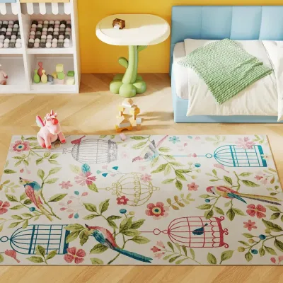 Country Rug Mångsidig i Polyester Lättskött Färgglad