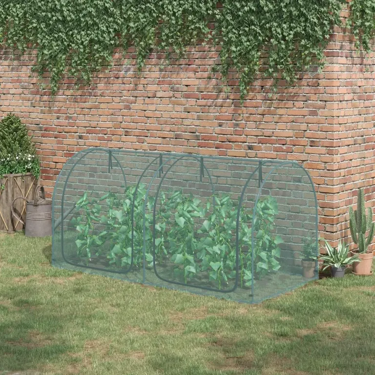 Litet Växthus för Vägg Kompakt Drivhus i 249 x 120 cm