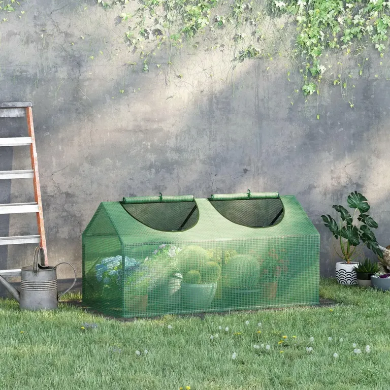 Litet Växthus med Fönster Kompakt Drivhus 120 x 60 x 60 cm