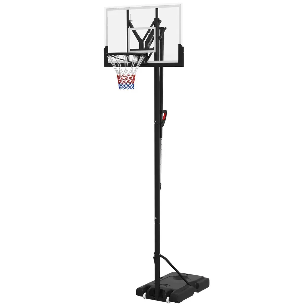 Basketkorg Basketstativ Svart av Stål 295-365 cm