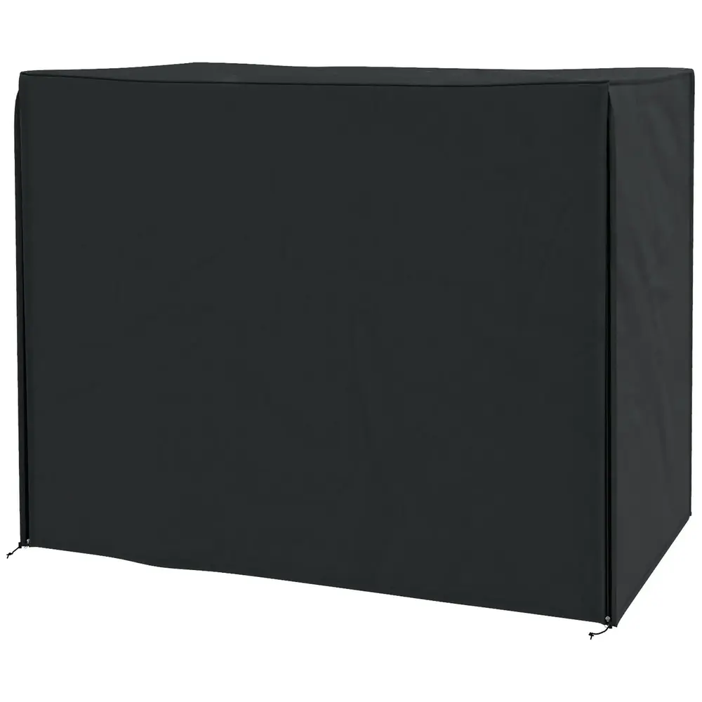 Skyddsöverdrag för Trädgårdsgunga Svart 220 x 125 x 172 Cm