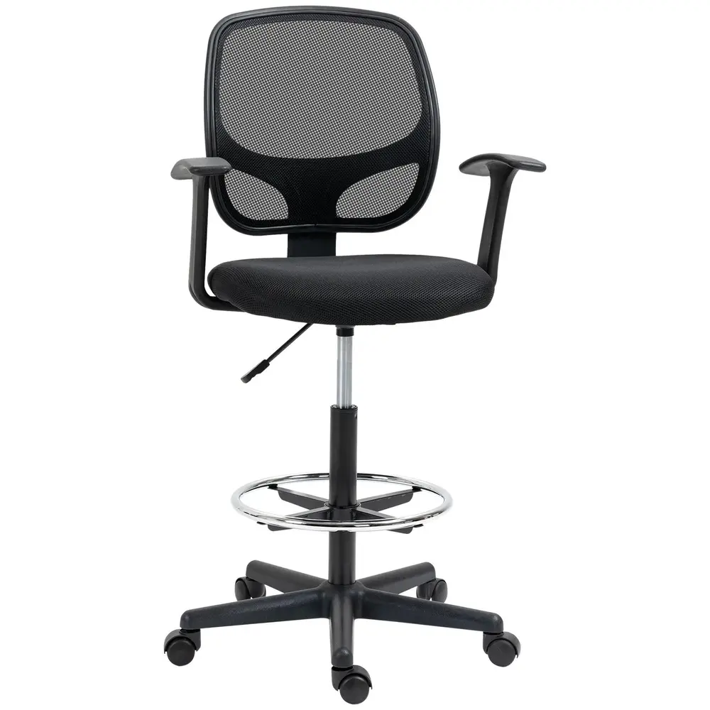 Ergonomisk Ritstol med Fotring Höj- 60 x 56 x 110-132 Cm