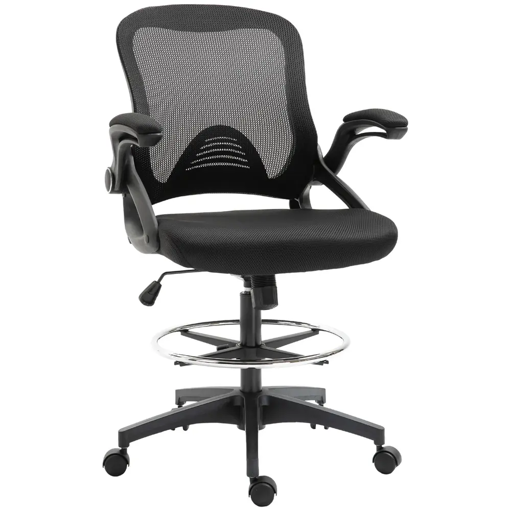 Kontorsstol med Ståfunktion Fotstöd 64 x 60 x 106–126 Cm