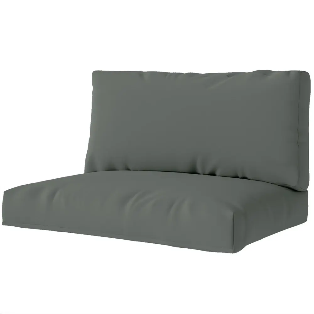 Palldynor 2-Pack Sitt- och Ryggdyna 120 X 80 cm, Mörkgrå