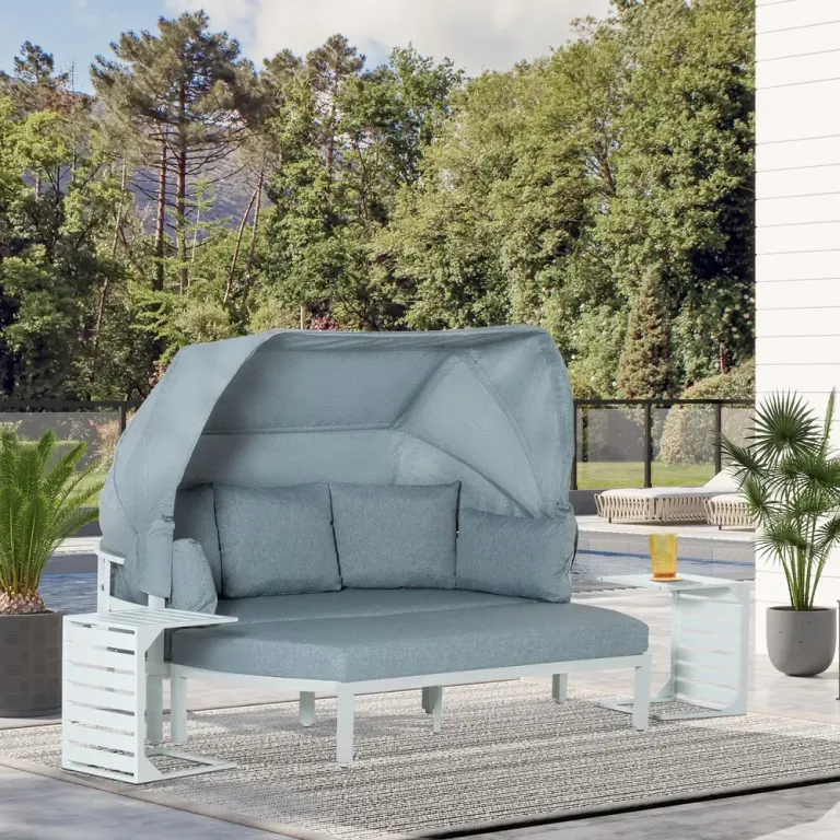 Loungegrupp med Soltak 5 Personer Modulär 190 x 81 x 73 cm
