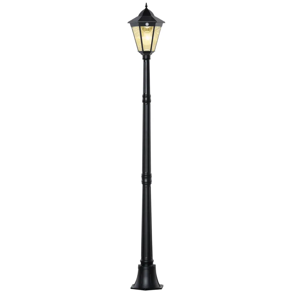 Solcellsdriven Trädgårdslykta LED 22 x 22 x 194 Cm