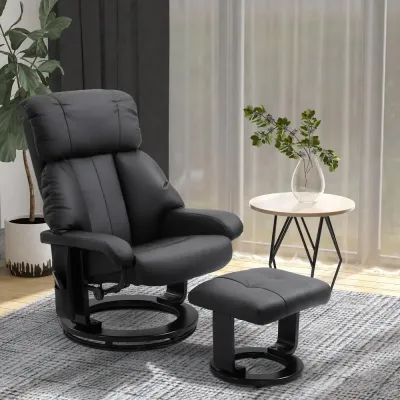Massagestol med Pall TV-Fåtölj i 76 x 80 x 102 cm