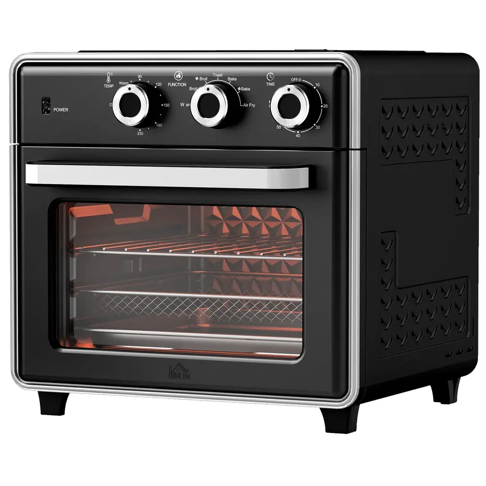 Miniugn Varmluftsfritös Silver av Metall 20 L Ugn