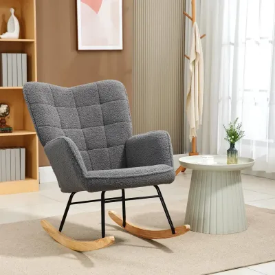 Fåtölj med Liggfunktion Relaxstol Mörkgrå av Linnelook