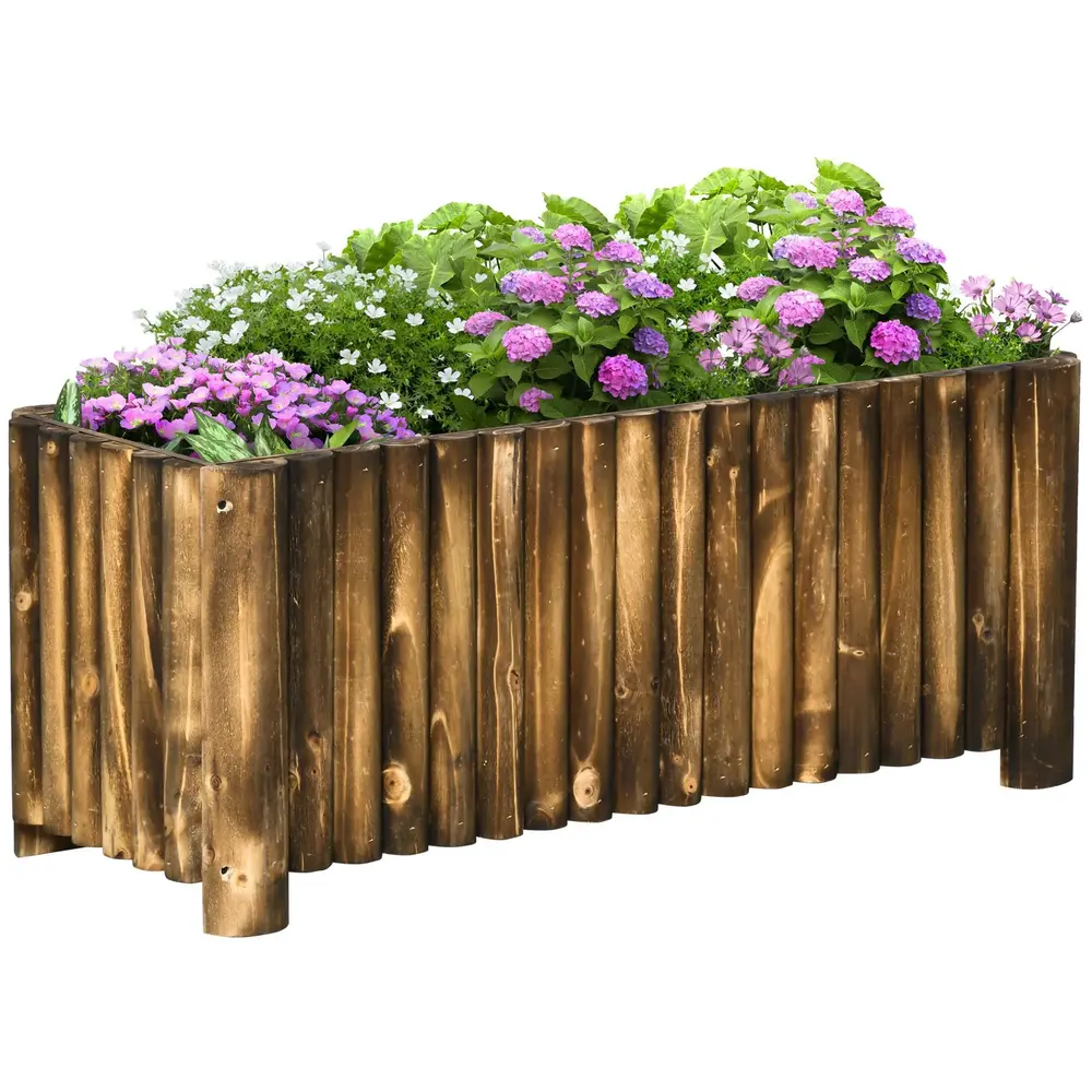 Upphöjd Blomsterbädd Planteringsbädd 100 x 38,5 x 40 Cm