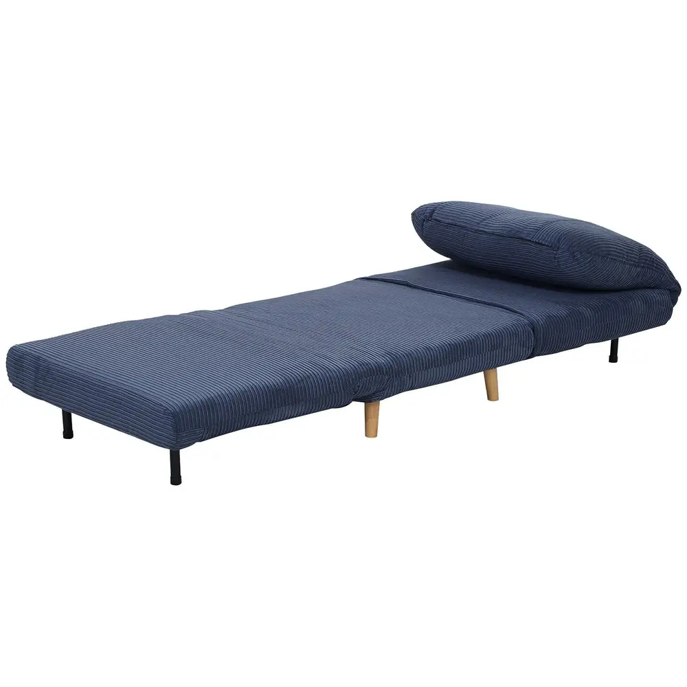 Bäddsoffa Stolsäng 2-i-1 Blå av Manchester 82 x 89 x 83 Cm