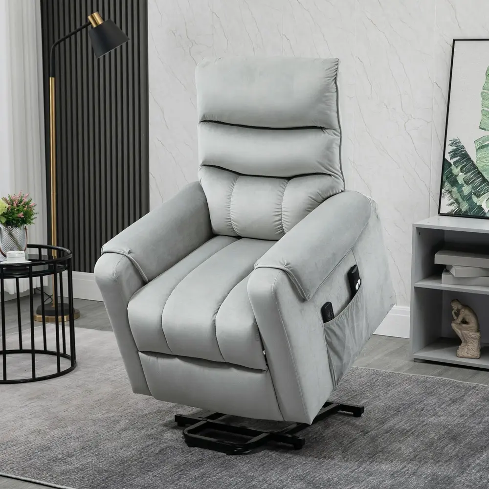 Elektrisk Massagestol med Uppresningshjälp TV-Fåtölj i