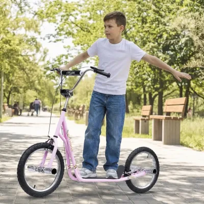 Sparkcykel med Luftdäck 16 Tum Skoter för Barn