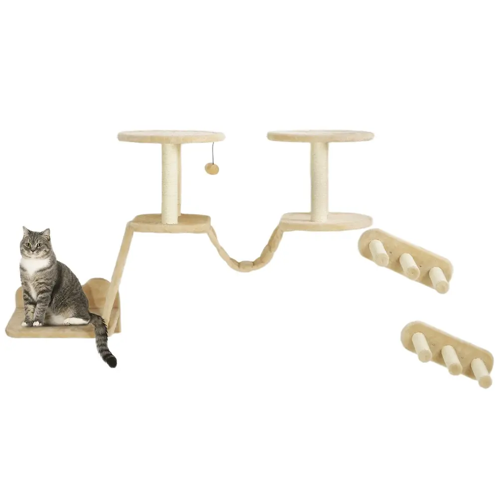 Katttrappa Husdjurstrappa med Sisalpelare