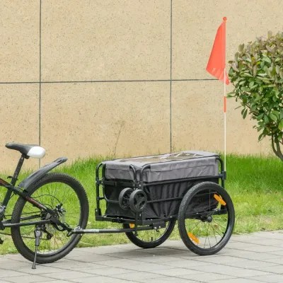 Cykelkärra och Transportvagn 2-i-1 130 x 64 x 103 cm