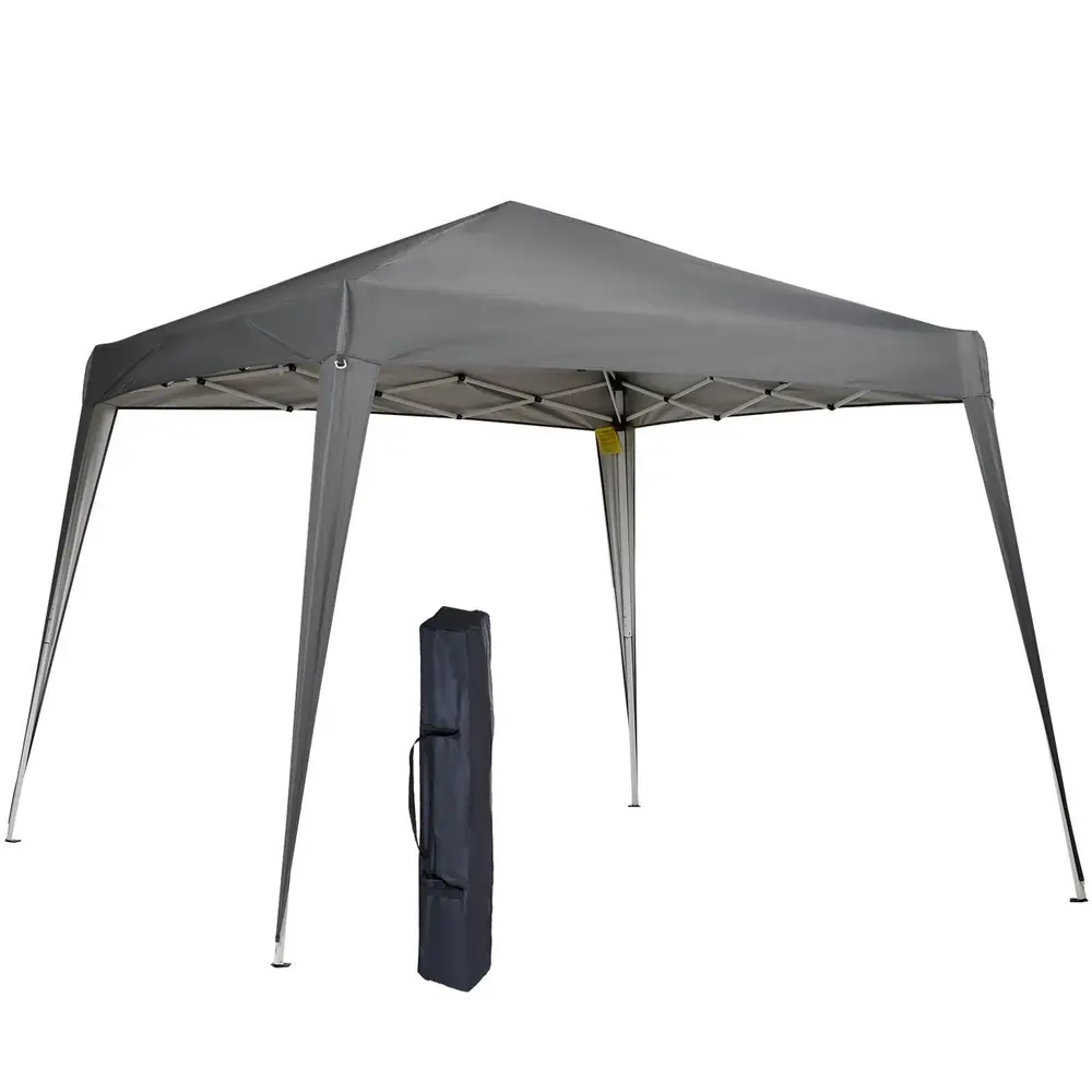 Hopfällbar Pop-Up Paviljong Partytält 2,4 x 2,4 M