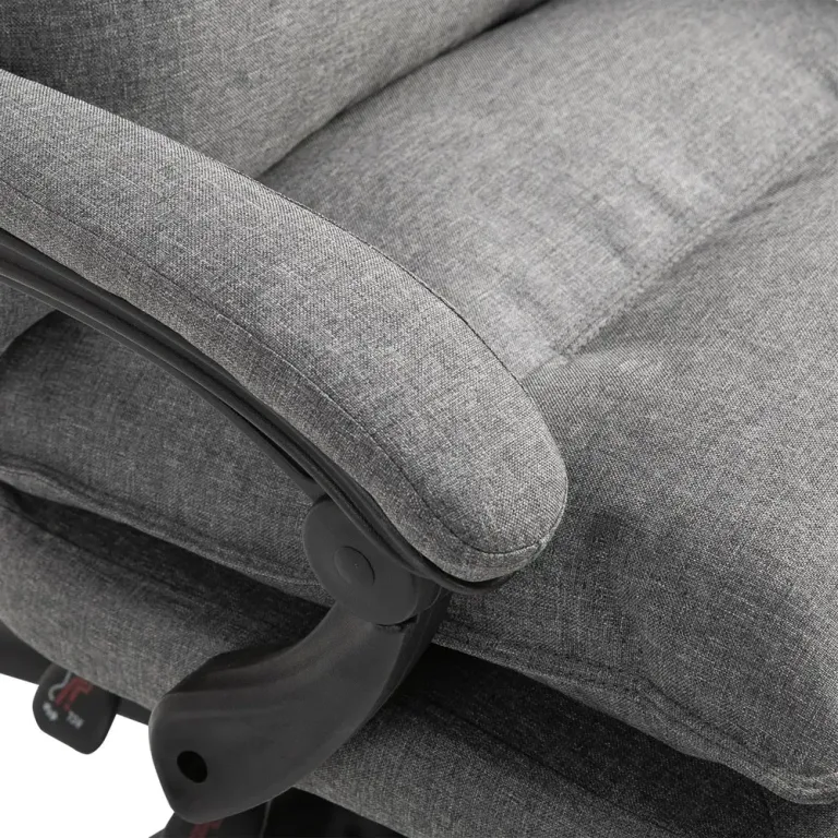 Massagekontorsstol Ergonomisk med Infällbart Fotstöd Massagefunktion