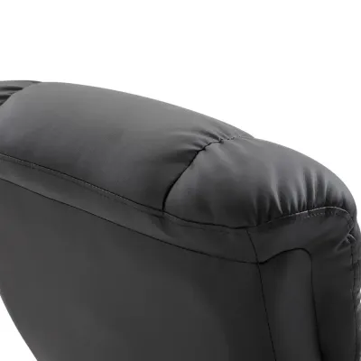 Massagestol med Pall TV-Fåtölj i Avslappningsfåtölj Roterbar Läder