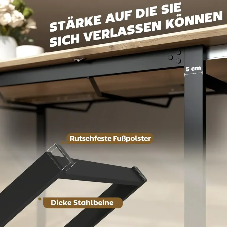 Matbord Utdragbart Naturfärgad och Svart Trä Stort 180 cm Personer