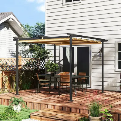 Pergola med Tak och UPF30+ Skydd för Hållbar 3 x 3 m