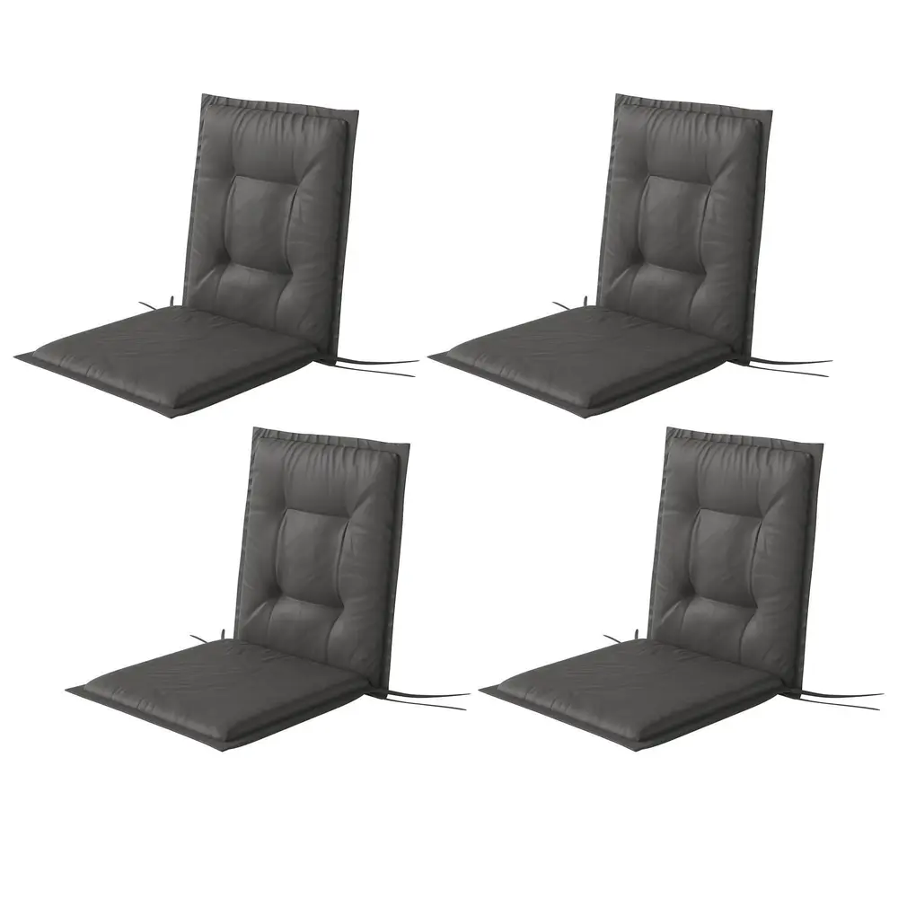 Stolsdynor Sittdynor Set 4 Mörkgrå 108 x 50 x 5 Cm