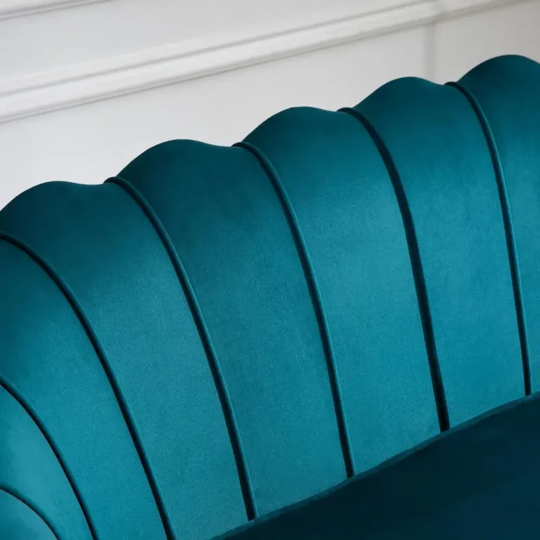 Soffa Loveseat 2-Sits Mörkgrön 130 x 77 x 77 cm